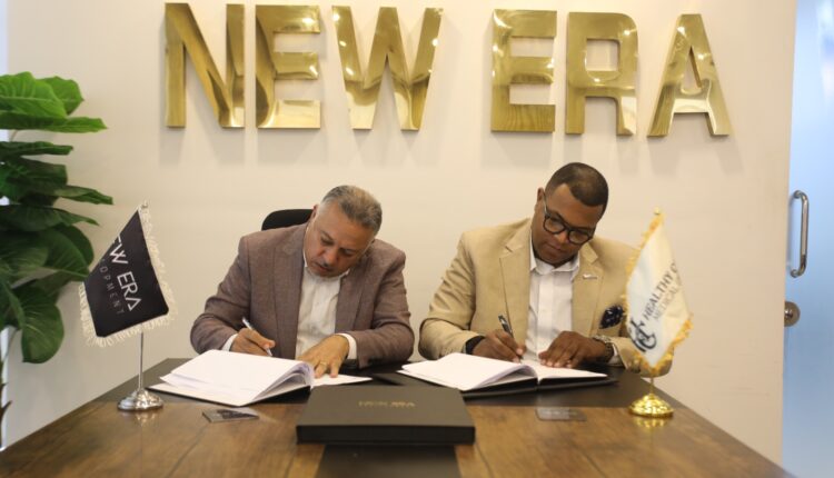 «نيو إيرا» توقع شراكة مع «Healthy Care» لإدارة الأنشطة الطبية بمشروع «HALO Commercial Hub»